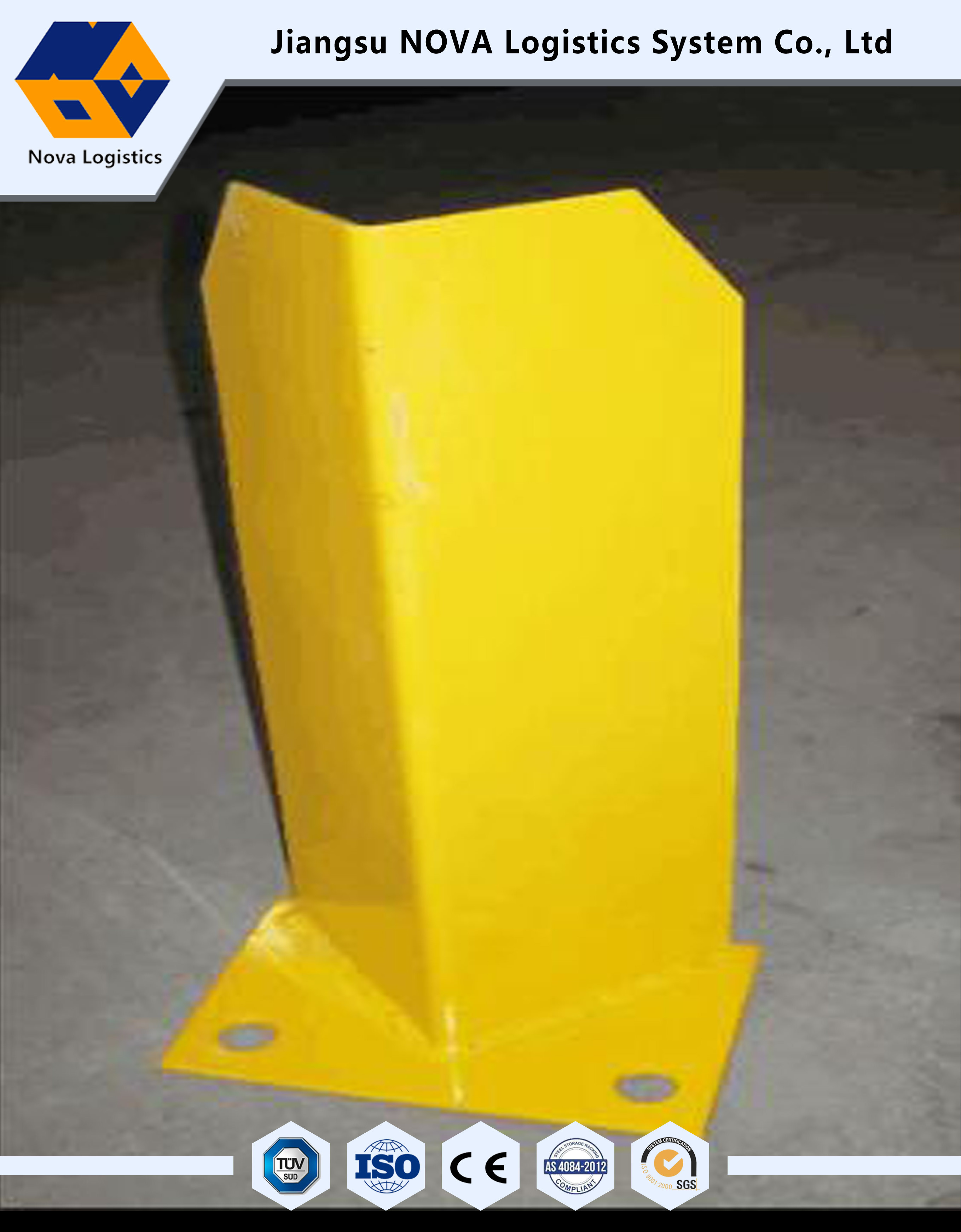 قطعات یدکی زرد رنگ قفسه های سفارشی فلزی فلزی برای قفسه های ذخیره سازی Cantilever