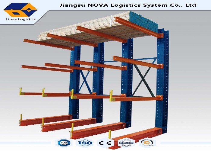 قفسه پالت ذخیره سازی 200 کیلوگرم در هر لایه Cantilever ، سیستم های قفسه بندی Cantilever